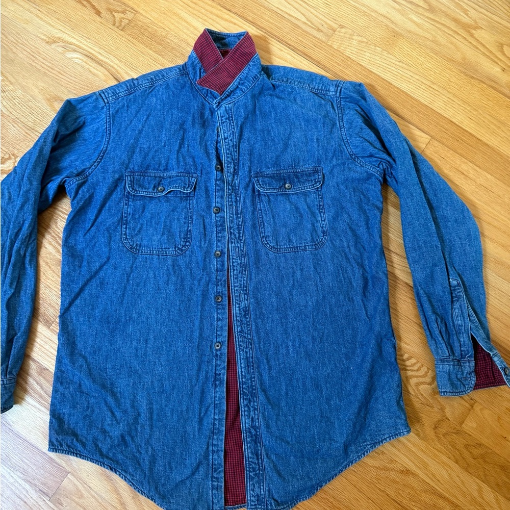 Vintage L.L. Bean Red & Blue Check lined Shirt Jacket

No holes, tears or stains